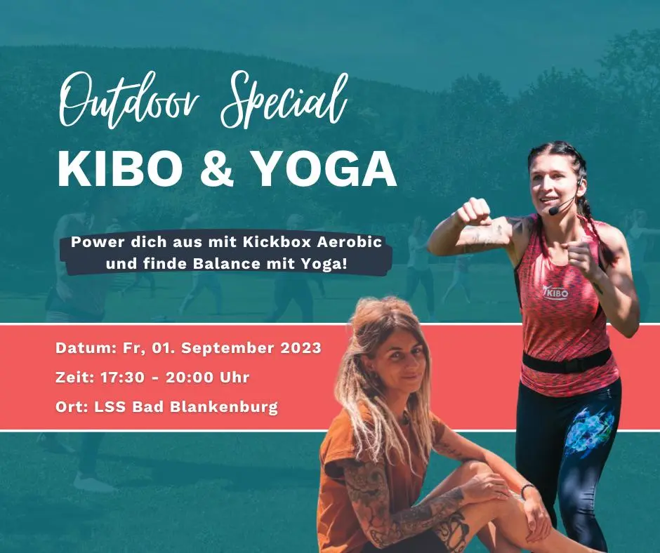 Outdoor Special KIBO & YOGA mit Trainerin Jessica Wolf und Alexandra Häßler